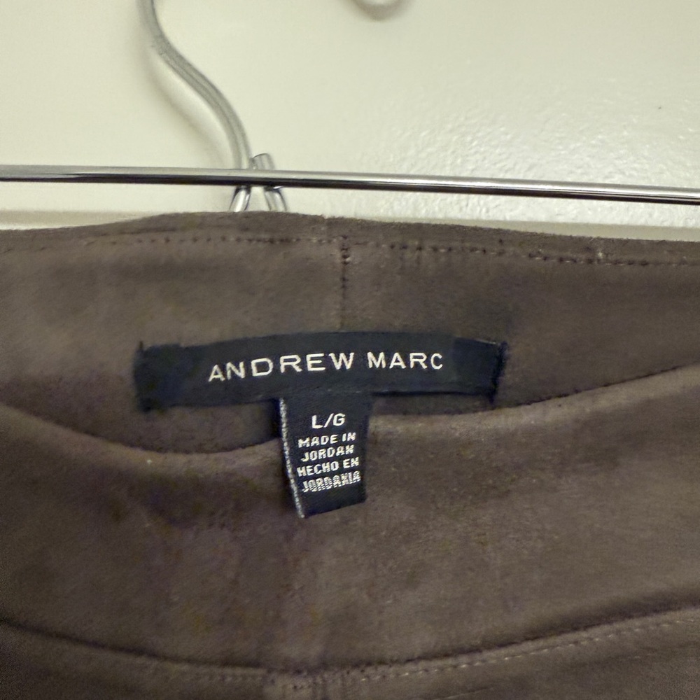 Andrew Marc Faux Suede Pants - Picture 4 of 6